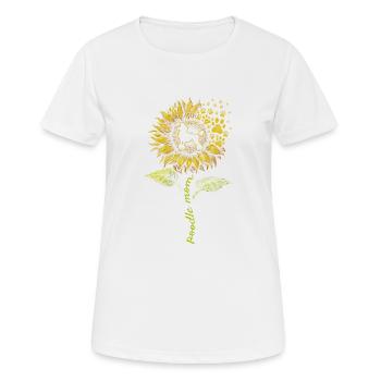 Poodle Mom - Frauen T-Shirt atmungsaktiv - Weiß - Vorne - AI Model Female 172 dark (172cm)