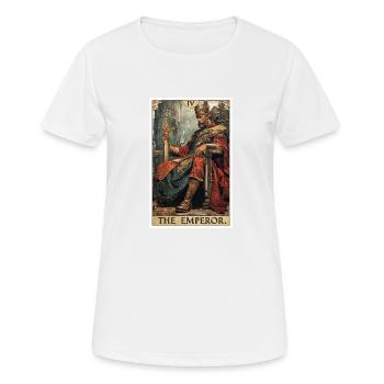 Tarot card The Emperor The Ruler - Women's Breathable T-Shirt - white - Front - AI Model Female 172 dark (172cm)