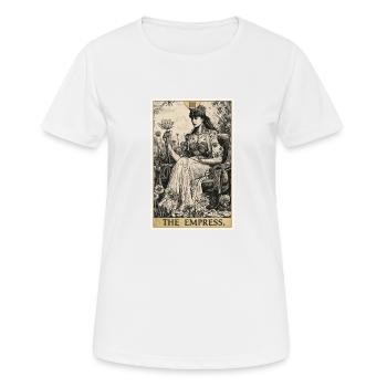 Tarot Card The Empress The Ruler - Women's Breathable T-Shirt - white - Front - AI Model Female 172 dark (172cm)