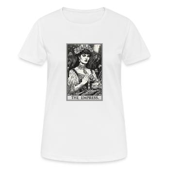 Tarot Card The Empress The Ruler - Women's Breathable T-Shirt - white - Front - AI Model Female 172 dark (172cm)