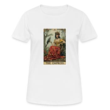 Tarot Card The Empress The Ruler - Women's Breathable T-Shirt - white - Front - AI Model Female 172 dark (172cm)