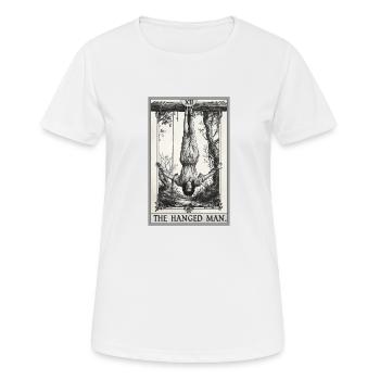 Cartes de tarot Carte de tarot Le Pendu - T-shirt respirant Femme - blanc - Devant - AI Model Female 172 dark (172cm)