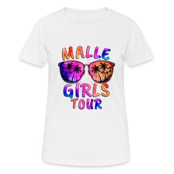 Malle Girls Tour - Women's Breathable T-Shirt - white - Front - AI Model Female 172 dark (172cm)