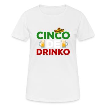 Cinco de Mayo - T-shirt respirant Femme - blanc - Devant - AI Model Female 172 dark (172cm)