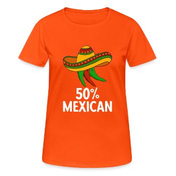 Cinco de Mayo - T-shirt respirant Femme - orange néon - Devant - AI Model Female 172 dark (172cm)