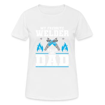 Schweißer Schweißen - Frauen T-Shirt atmungsaktiv - Weiß - Vorne - AI Model Female 172 dark (172cm)