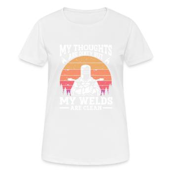 Schweißer Schweißen - Frauen T-Shirt atmungsaktiv - Weiß - Vorne - AI Model Female 172 dark (172cm)