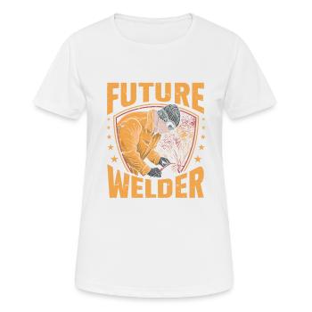 Schweißer Schweißen - Frauen T-Shirt atmungsaktiv - Weiß - Vorne - AI Model Female 172 dark (172cm)