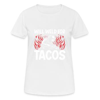 Schweißer Schweißen - Frauen T-Shirt atmungsaktiv - Weiß - Vorne - AI Model Female 172 dark (172cm)