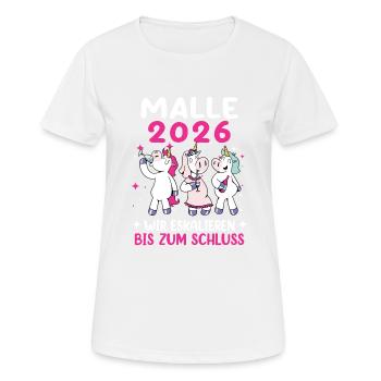 Centre commercial pour femmes 2026 - T-shirt respirant Femme - blanc - Devant - AI Model Female 172 dark (172cm)