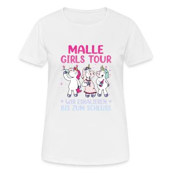 Malle Girls Tour - Women's Breathable T-Shirt - white - Front - AI Model Female 172 dark (172cm)
