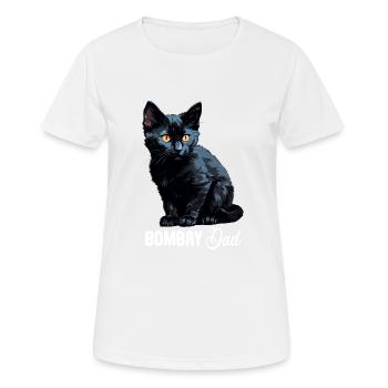 Chat de Bombay Bombay Katze - T-shirt respirant Femme - blanc - Devant - AI Model Female 172 dark (172cm)