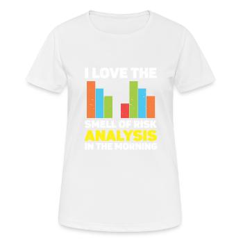 Aktuar Statistiker - Frauen T-Shirt atmungsaktiv - Weiß - Vorne - AI Model Female 172 dark (172cm)