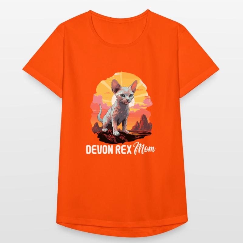 Chaton Devon Rex Chat Devon Rex T-shirt respirant Femme