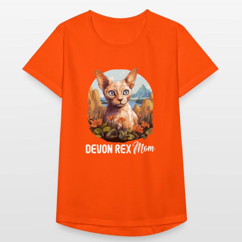 Chaton Devon Rex Chat Devon Rex T-shirt respirant Femme