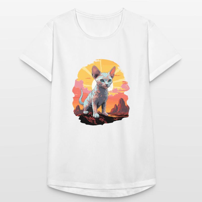 Devon Rex Kätzchen Devon Rex Katze Frauen T-Shirt atmungsaktiv