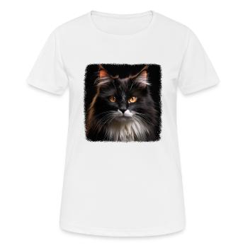 Cymric Kitten Cymric Cat - T-shirt respirant Femme - blanc - Devant - AI Model Female 172 dark (172cm)