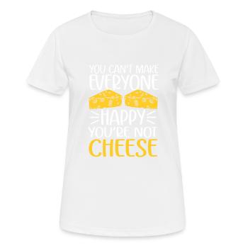Amateur de fromage Cheese - T-shirt respirant Femme - blanc - Devant - AI Model Female 172 dark (172cm)