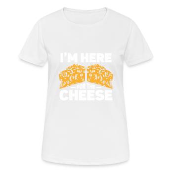 Amateur de fromage Cheese - T-shirt respirant Femme - blanc - Devant - AI Model Female 172 dark (172cm)
