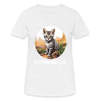 Egyptian Mau Kätzchen Katze Ägyptische Mau - Frauen T-Shirt atmungsaktiv - Weiß - Vorne - AI Model Female 172 dark (172cm)