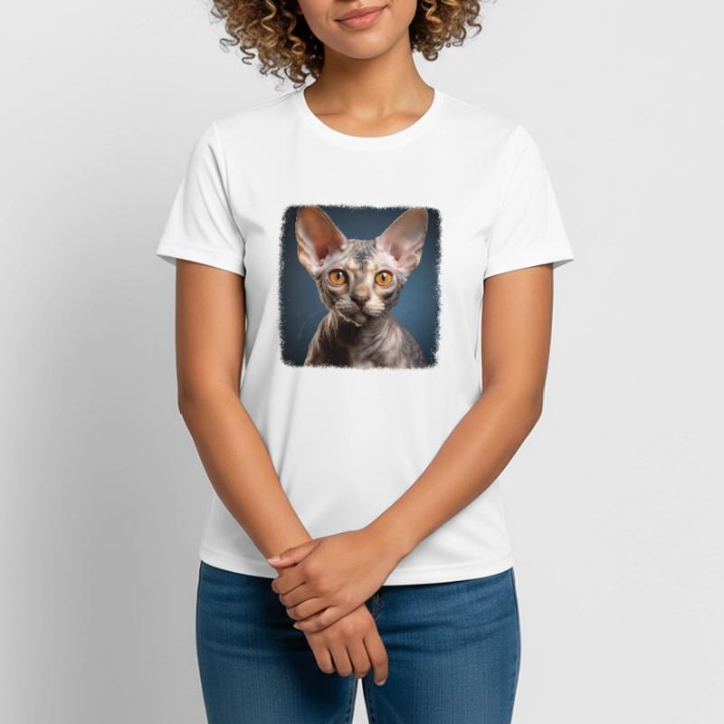 Chaton Devon Rex Chat Devon Rex T-shirt respirant Femme