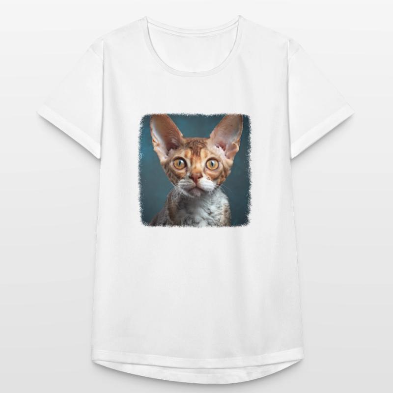 Chaton Devon Rex Chat Devon Rex T-shirt respirant Femme