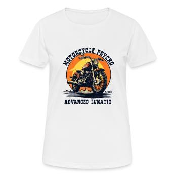 Avancé Insane Moto Psycho - T-shirt respirant Femme - blanc - Devant - AI Model Female 172 dark (172cm)