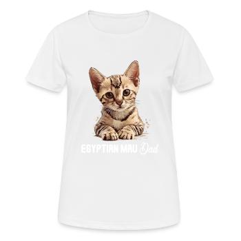 Egyptian Mau Kätzchen Katze Ägyptische Mau - Frauen T-Shirt atmungsaktiv - Weiß - Vorne - AI Model Female 172 dark (172cm)
