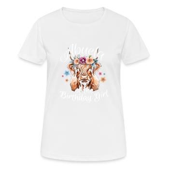 Abuela Of The Birthday Girl - Frauen T-Shirt atmungsaktiv - Weiß - Vorne - AI Model Female 172 dark (172cm)