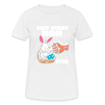 Meilleure maman lapin de tous les temps - T-shirt respirant Femme - blanc - Devant - AI Model Female 172 dark (172cm)