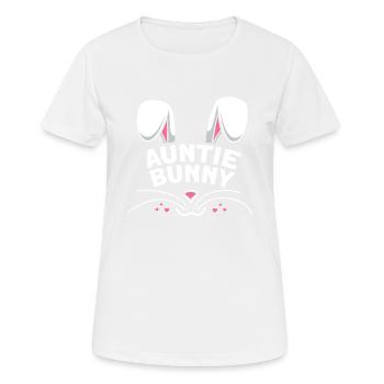 Tante Lapin - T-shirt respirant Femme - blanc - Devant - AI Model Female 172 dark (172cm)