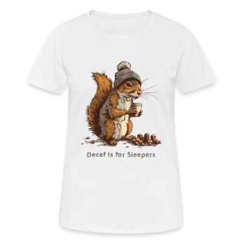 Decaf ice cream for Sleepers - Women's Breathable T-Shirt - white - Front - AI Model Female 172 dark (172cm)