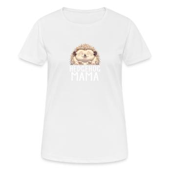 Hedgehog Mom - Women's Breathable T-Shirt - white - Front - AI Model Female 172 dark (172cm)