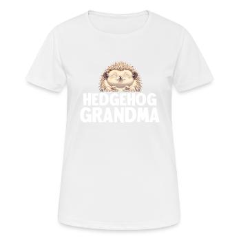 Hedgehog Grandma - Women's Breathable T-Shirt - white - Front - AI Model Female 172 dark (172cm)
