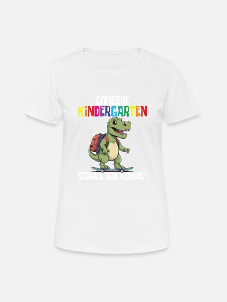School Enrollment Dino Back to School - Women's Breathable T-Shirt - white