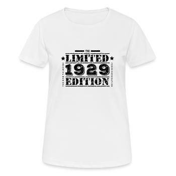 1929 Limited Edition Geburtstag - Frauen T-Shirt atmungsaktiv - Weiß - Vorne - AI Model Female 172 dark (172cm)