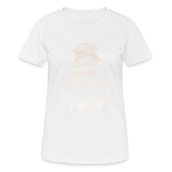 Visite des filles de Malle - T-shirt respirant Femme - blanc - Devant - AI Model Female 172 dark (172cm)