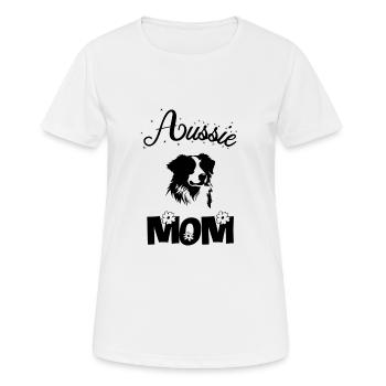 Aussie mom - Women's Breathable T-Shirt - white - Front - AI Model Female 172 dark (172cm)