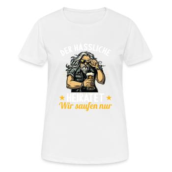 the ugly one marries bachelor party bachelor party - Women's Breathable T-Shirt - white - Front - AI Model Female 172 dark (172cm)