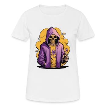 Death in the hood - Women's Breathable T-Shirt - white - Front - AI Model Female 172 dark (172cm)