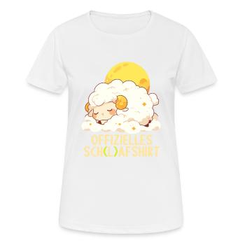 Official Sheep Shirt Official Sleep Shirt - Women's Breathable T-Shirt - white - Front - AI Model Female 172 dark (172cm)