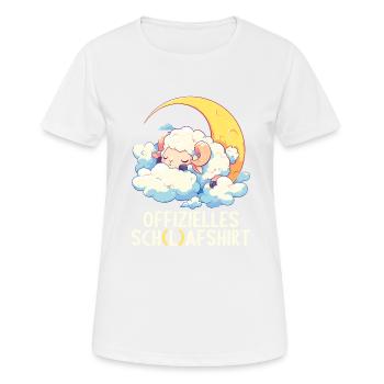 Official Sheep Shirt Official Sleep Shirt - Women's Breathable T-Shirt - white - Front - AI Model Female 172 dark (172cm)