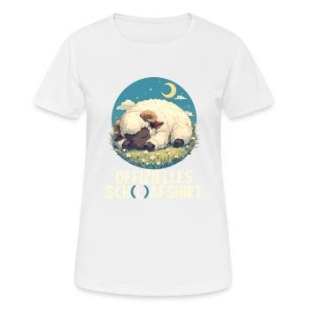 Official Sheep Shirt Official Sleep Shirt - Women's Breathable T-Shirt - white - Front - AI Model Female 172 dark (172cm)