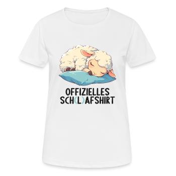 Official Sheep Shirt Official Sleep Shirt - Women's Breathable T-Shirt - white - Front - AI Model Female 172 dark (172cm)