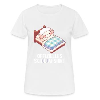 Chemise officielle de mouton Chemise de nuit officielle - T-shirt respirant Femme - blanc - Devant - AI Model Female 172 dark (172cm)