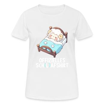 Chemise officielle de mouton Chemise de nuit officielle - T-shirt respirant Femme - blanc - Devant - AI Model Female 172 dark (172cm)