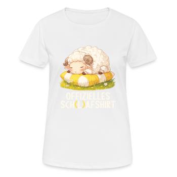 Chemise officielle de mouton Chemise de nuit officielle - T-shirt respirant Femme - blanc - Devant - AI Model Female 172 dark (172cm)