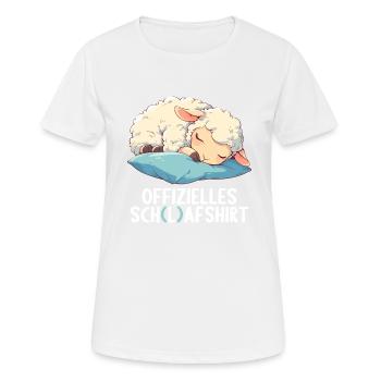 Official Sheep Shirt Official Sleep Shirt - Women's Breathable T-Shirt - white - Front - AI Model Female 172 dark (172cm)