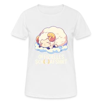 Official Sheep Shirt Official Sleep Shirt - Women's Breathable T-Shirt - white - Front - AI Model Female 172 dark (172cm)