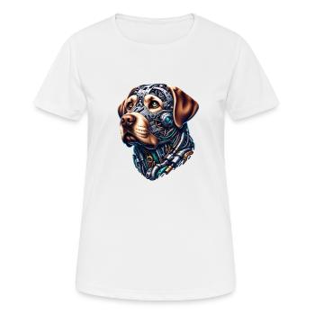 Labrador Retriever Android Design - Women's Breathable T-Shirt - white - Front - AI Model Female 172 dark (172cm)